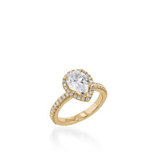 Load image into Gallery viewer, Majesty Pear Yellow Gold Engagement Ring
