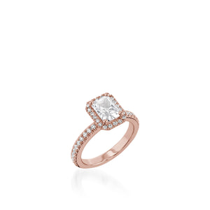 Majesty Radiant White Gold Engagement Ring