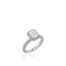 Load image into Gallery viewer, Majesty Radiant White Gold Engagement Ring
