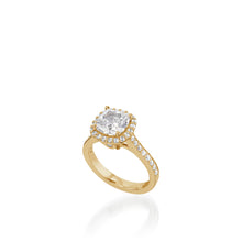 Load image into Gallery viewer, Satin Cushion White Gold  Engagement Ring
