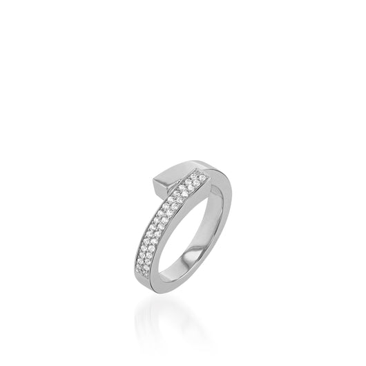 Orion Pivot Pave Diamond Ring