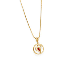 Load image into Gallery viewer, Duo Gold Diamond Heart Pendant Necklace
