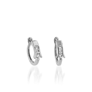 Venture Diamond Hoop Earrings