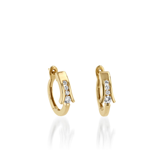 Venture Diamond Hoop Earrings