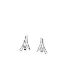 Load image into Gallery viewer, Oyster Petite Diamond Drop Earrings
