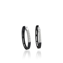 Load image into Gallery viewer, Duplex Pave Hoop Earrings
