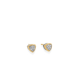 Arrivo Petite Pave Diamond Stud Earrings
