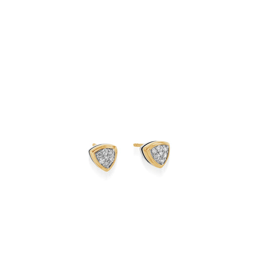 Arrivo Petite Pave Diamond Stud Earrings