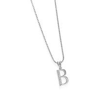 Load image into Gallery viewer, Initial B Diamond Medallion Pendant
