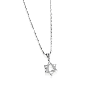 Star of David Diamond Medallion Pendant