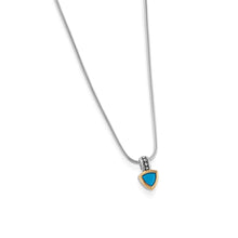 Load image into Gallery viewer, Arrivo  Petite Trillion Pendant Necklace
