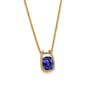 Signature Tanzanite and Diamond Pedant Necklace