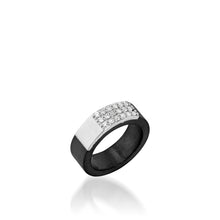 Load image into Gallery viewer, Duplex Wide Pave Ring
