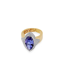 Load image into Gallery viewer, Signature Marquise Tanzanite and  Diamond Ring
