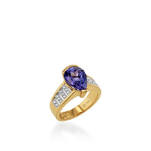 Load image into Gallery viewer, Signature Tanzanite and  Pave Diamond Ring
