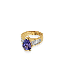 Load image into Gallery viewer, Signature Tanzanite and  Pave Diamond Ring
