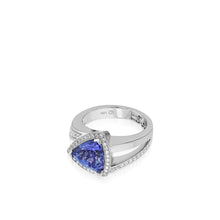 Load image into Gallery viewer, Signature Trillion Tanzanite and Pave Diamond Ring
