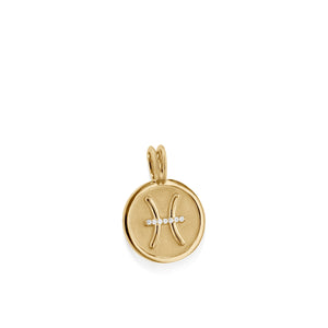 Pisces Zodiac Medallion Pendant