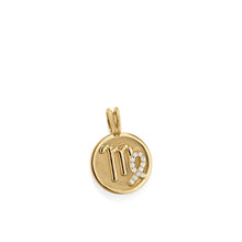 Load image into Gallery viewer, Virgo Zodiac Medallion Pendant
