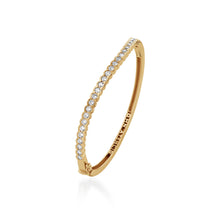 Load image into Gallery viewer, Paloma Diamond Curve Hinged Cuff Bracelet
