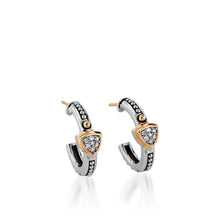 Load image into Gallery viewer, Arrivo Petite Pave Diamond Hoop Earrings
