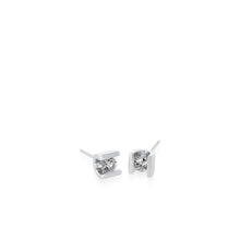 Load image into Gallery viewer, Uturn Diamond Petite Stud Earrings
