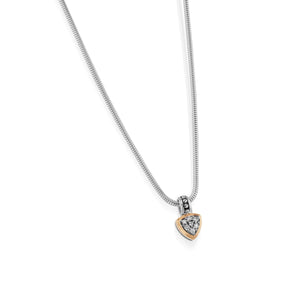 Arrivo Petite Pave Diamond Pendant Necklace