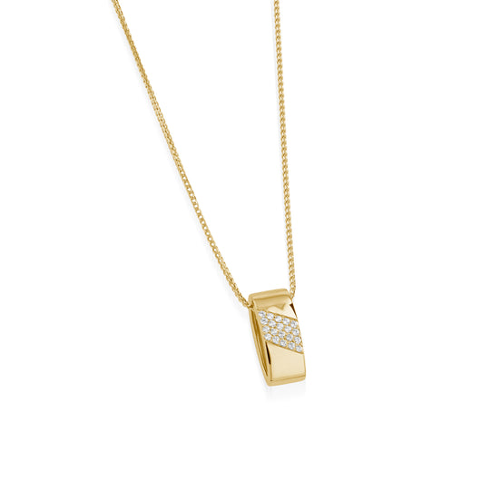 Havana Pave Diamond  Pendant Necklace