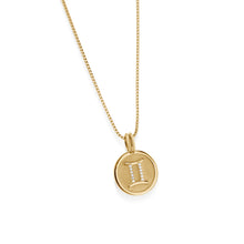 Load image into Gallery viewer, Gemini Zodiac Medallion Pendant
