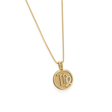 Load image into Gallery viewer, Virgo Zodiac Medallion Pendant
