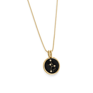 Virgo Zodiac Medallion Pendant