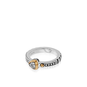 Arrivo Petite Pave Diamond Stack Ring