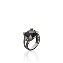 Load image into Gallery viewer, Triplex Black Onyx Small Ring
