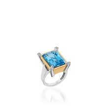 Load image into Gallery viewer, Signature Blue Topaz and Diamond Ring
