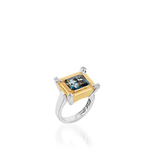 Load image into Gallery viewer, Signature London Blue Topaz and Diamond Ring
