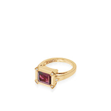 Load image into Gallery viewer, Signature Rhodolite Garnet and Diamond Yellow Gold Ring
