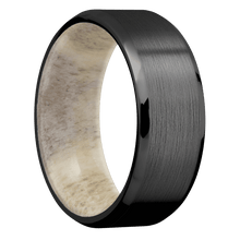 Load image into Gallery viewer, Zirconium + Satin , Polish Finish + Antler
