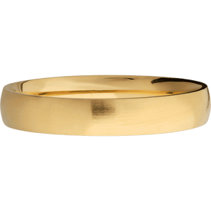 14K Yellow Gold + Satin Finish