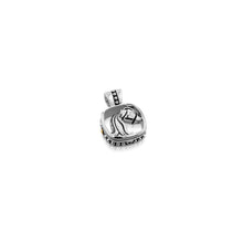 Load image into Gallery viewer, Aquarius Silver Zodiac Medallion Pendant
