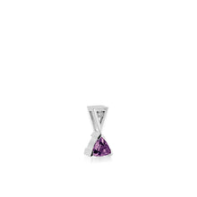 Load image into Gallery viewer, February Gold Birthstone Medallion Pendant
