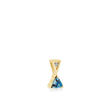 Load image into Gallery viewer, March Gold Birthstone Medallion Pendant
