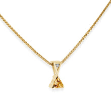 Load image into Gallery viewer, November Gold Birthstone Medallion Pendant
