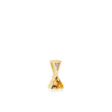 Load image into Gallery viewer, November Gold Birthstone Medallion Pendant
