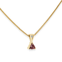 Load image into Gallery viewer, January Gold Birthstone Medallion Pendant

