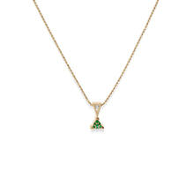 Load image into Gallery viewer, May Gold Birthstone Medallion Pendant
