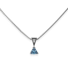 Load image into Gallery viewer, March Gold Birthstone Medallion Pendant
