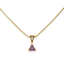 Load image into Gallery viewer, October Gold Birthstone Medallion Pendant
