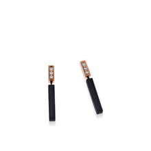 Load image into Gallery viewer, Duplex Petite Pave Dangle Earrings
