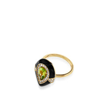 Load image into Gallery viewer, Prisma Peridot and Diamond Ring

