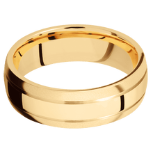 Load image into Gallery viewer, 14K Yellow Gold + Polish , Bead Finish
